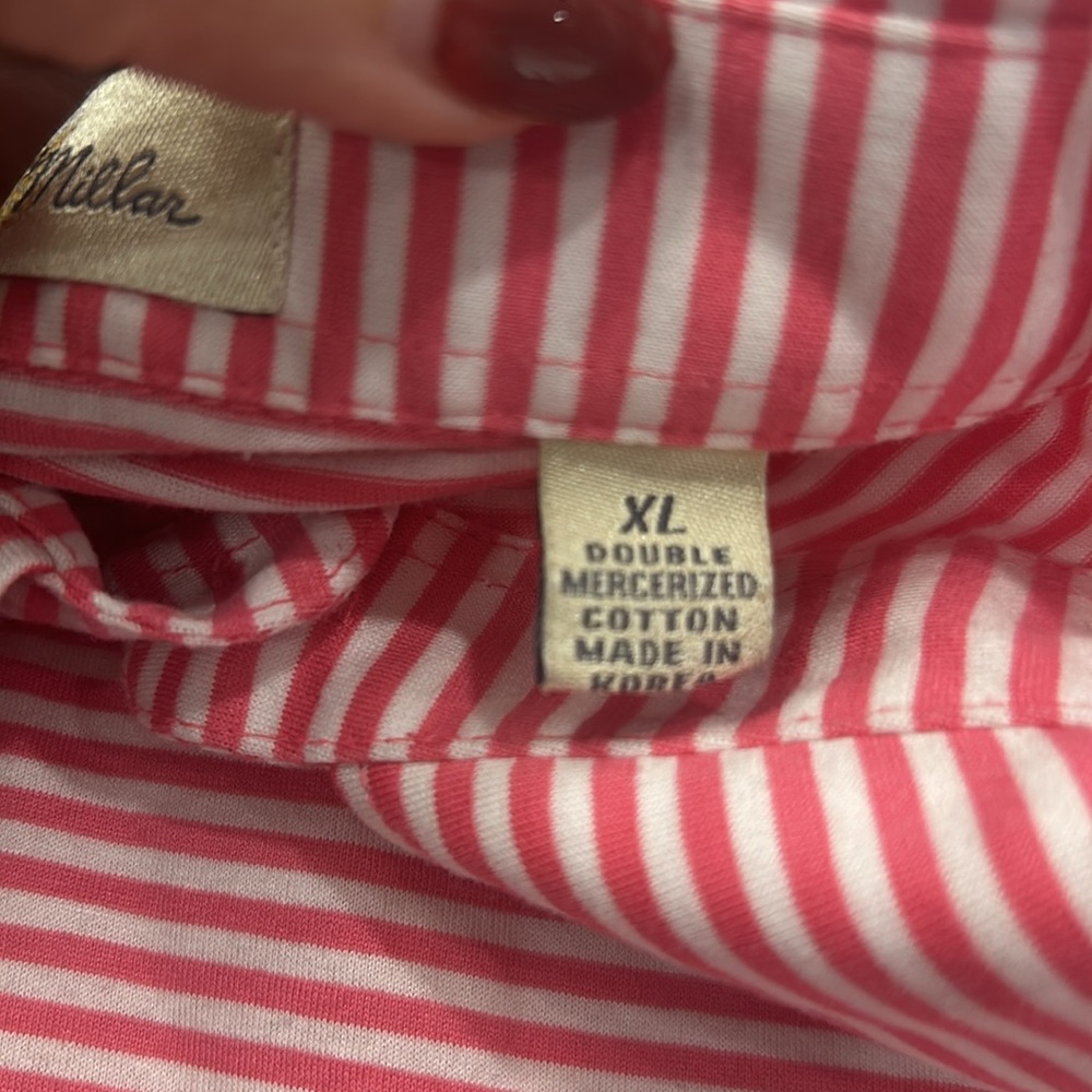 Peter Millar Hales Performance Jersey Striped‎ Polo. Size XL (798K) - Picture 7 of 11